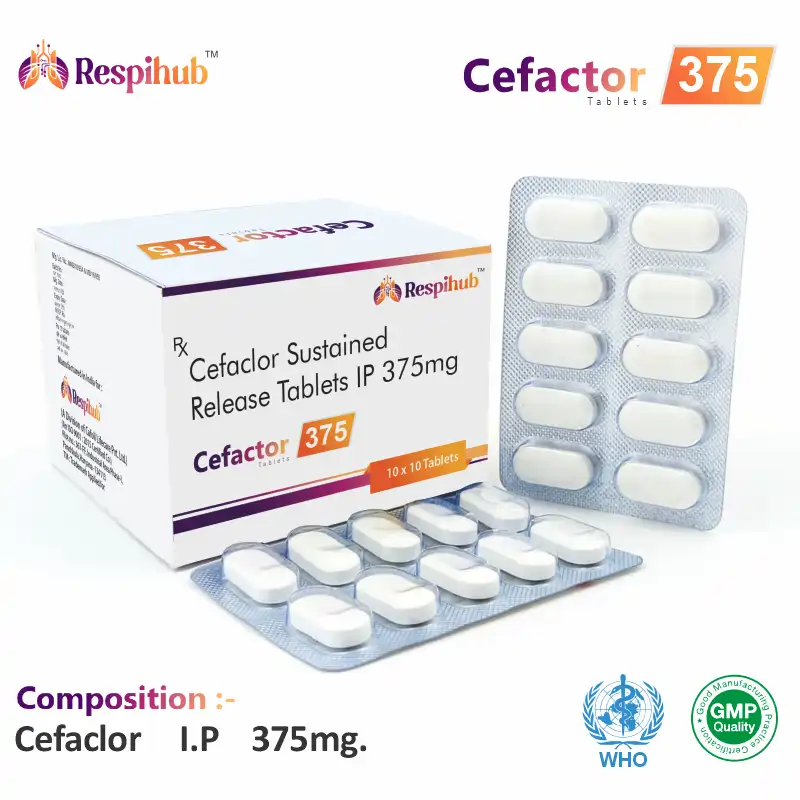 Cefaclor 375mg tablet strip supplied to franchise partners
